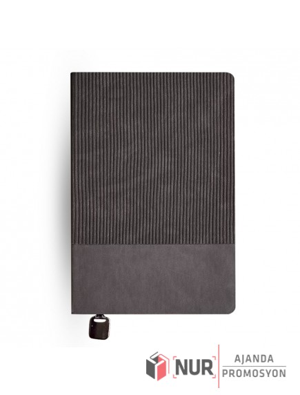 Kadife Dokulu Fitilli Tarihsiz Promosyon Defter 